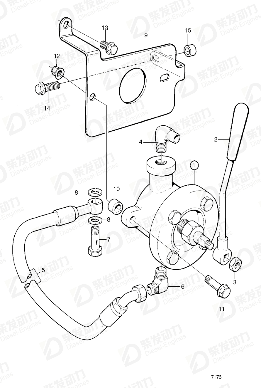 VOLVO Hose 866370 Drawing